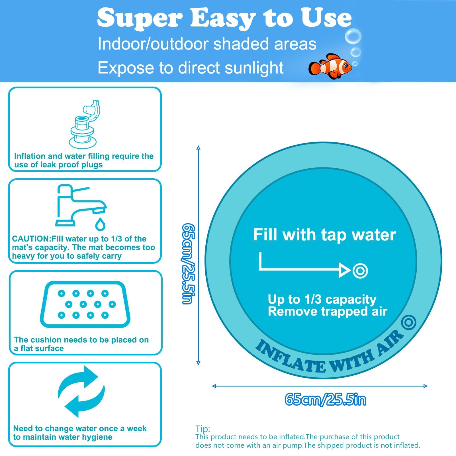 Pet Water Sensory Mat Pad